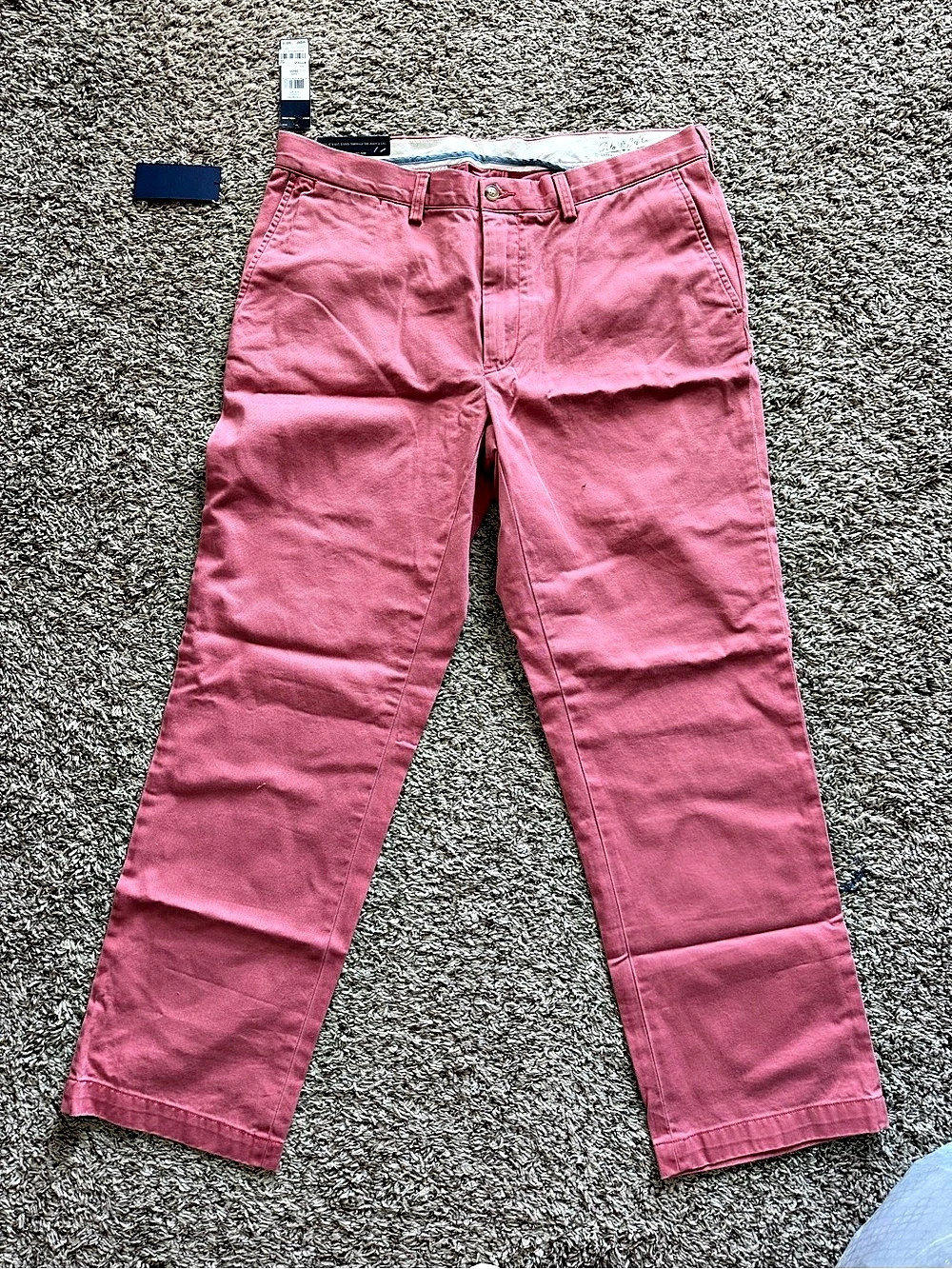 Polo Ralph Lauren Classic Fit Men's Chinos Pink Waist 36 x 30 NWT